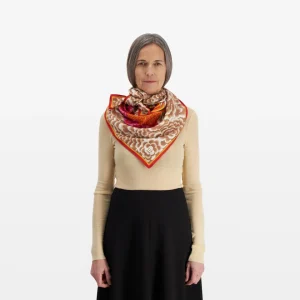 Foulard Dragon orange – Image 4