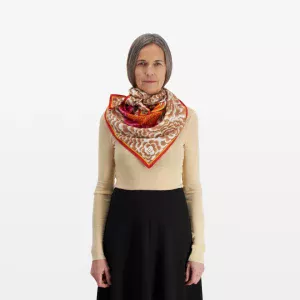Foulard Dragon orange – Image 4