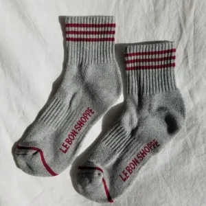 Chaussettes Girlfriend gris chiné