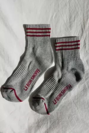 Chaussettes Girlfriend gris chiné