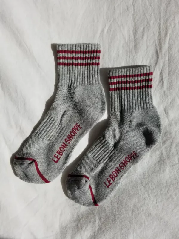 Chaussettes Girlfriend gris chiné