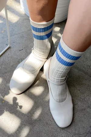 chaussettes her varsity bleues – Image 3