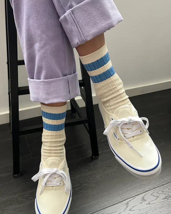 chaussettes her varsity bleues