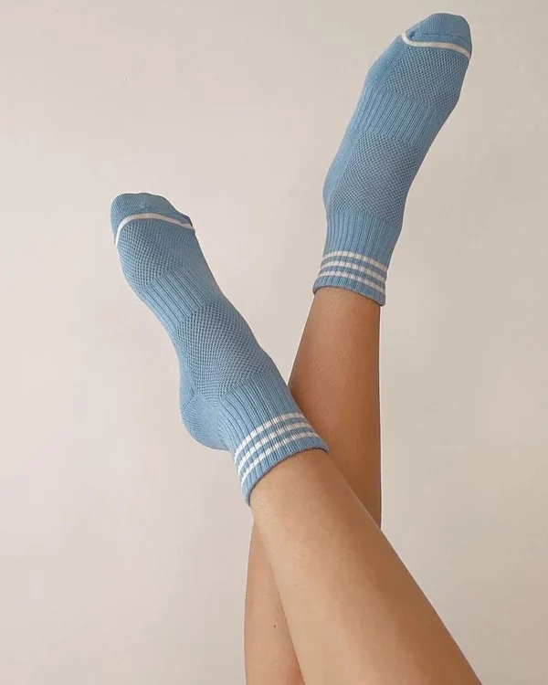 chaussettes girlfriend parisian blue