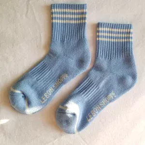 chaussettes girlfriend parisian blue – Image 2