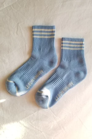 chaussettes girlfriend parisian blue – Image 2