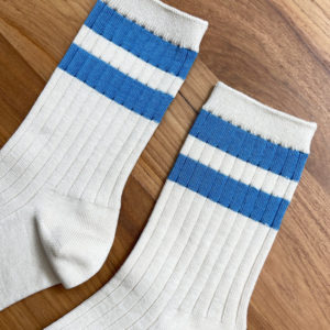 chaussettes her varsity bleues – Image 2