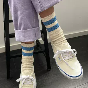 chaussettes her varsity bleues