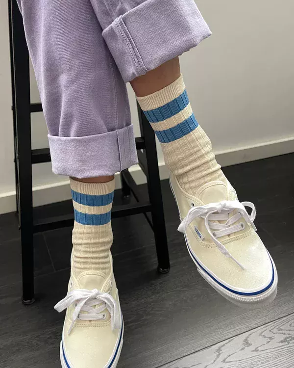 chaussettes her varsity bleues