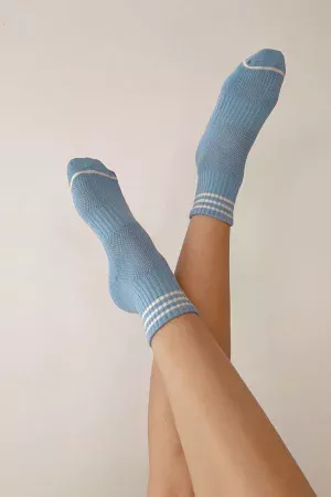 chaussettes girlfriend parisian blue