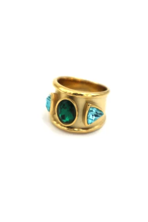 bague sari green