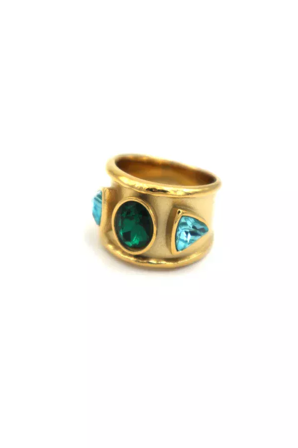 bague sari green