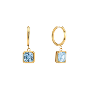 boucles d'oreilles stone light blue