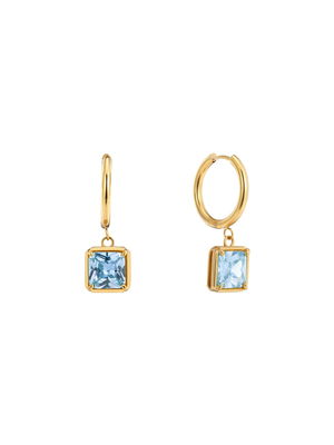 boucles d'oreilles stone light blue