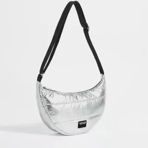 sac crossbody silver glossy – Image 4