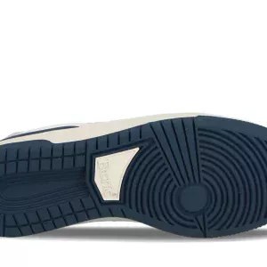 Etonic B481 sneakers in white leather with navy blue details – Image 2