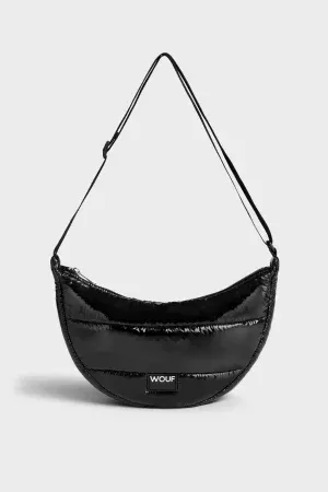 sac crossbody black glossy
