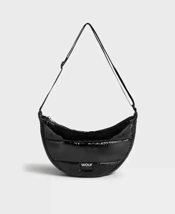 sac crossbody black glossy