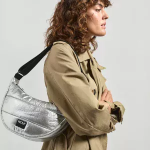 sac crossbody silver glossy – Image 2