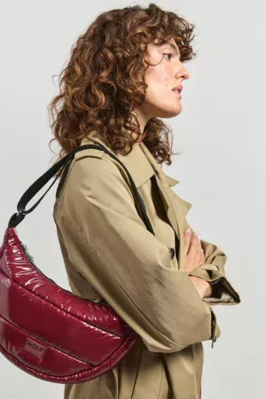 sac crossbody burgundy glossy – Image 2