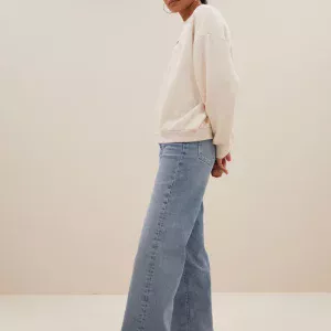 sweat beige logo bleu – Image 3