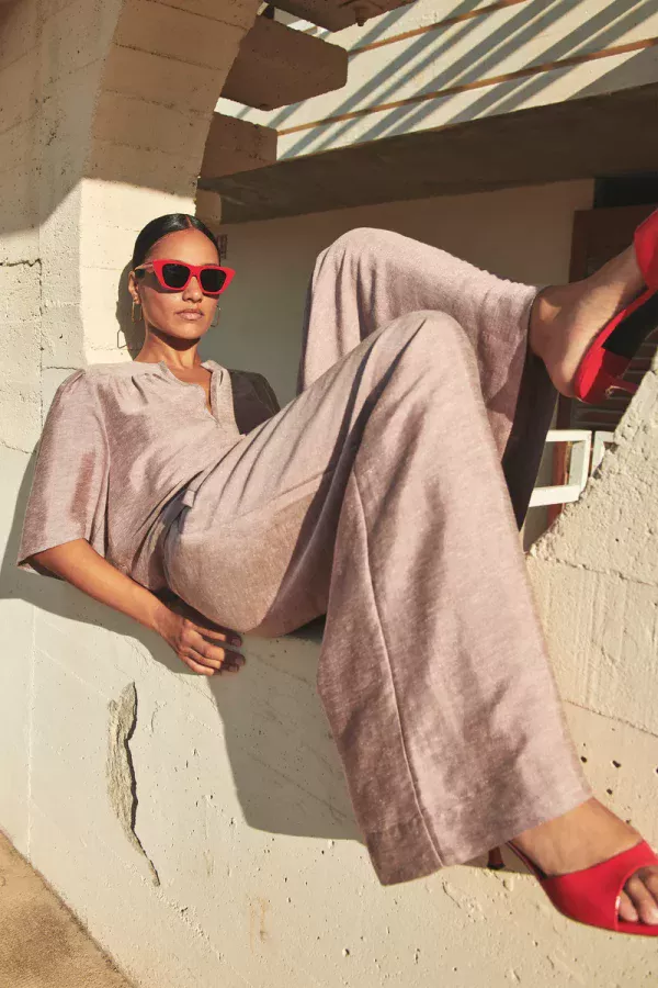 pantalon benji gloss mellow rose