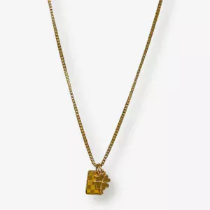 collier trèfle et damier - clover – Image 2