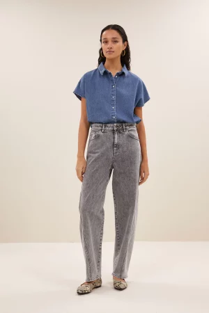 jean begum grey denim – Image 2