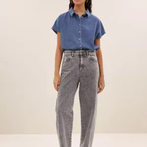 jean begum grey denim – Image 2
