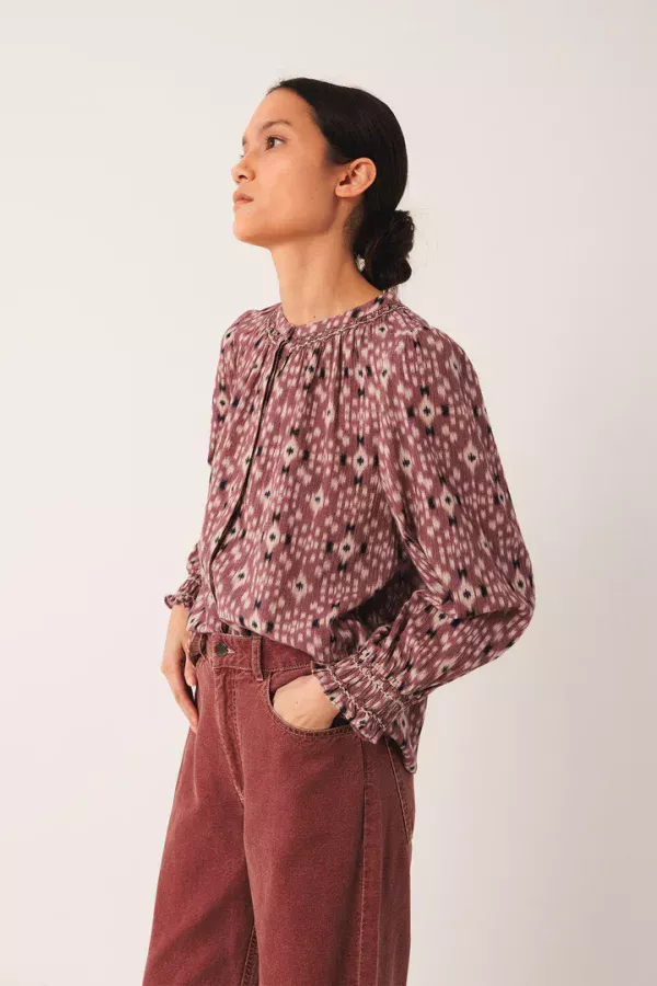 blouse malva