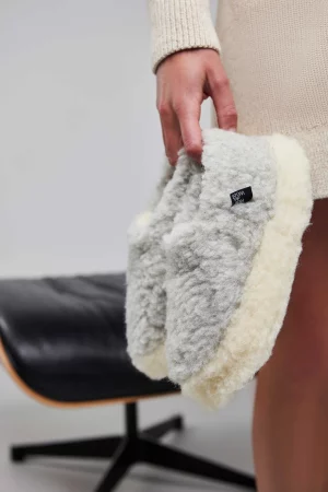 pantoufles foggey grey/natural