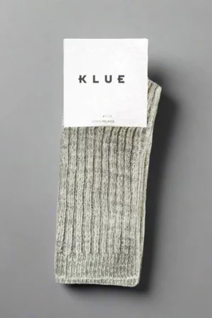 chaussettes laine et soie grises