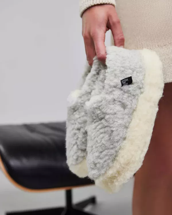 pantoufles foggey grey/natural