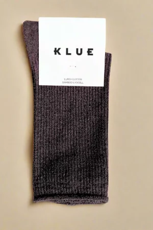 chaussettes paillettes chocolat