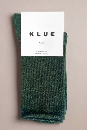 chaussettes paillettes vertes