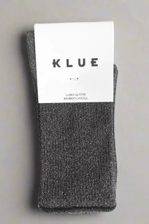 chaussettes paillettes grises