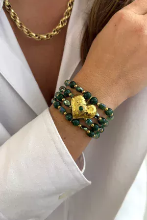 manchette quadra vert