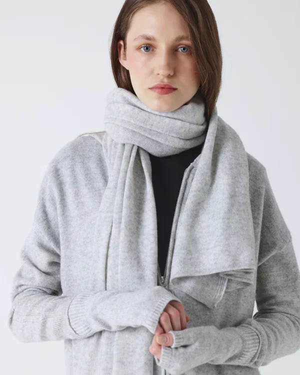 echarpe infinity light grey