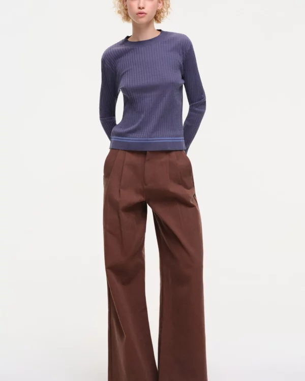 pantalon pansmokey brun