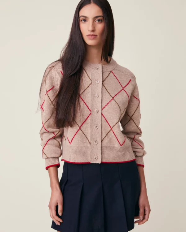 gilet auguste arlequin cord