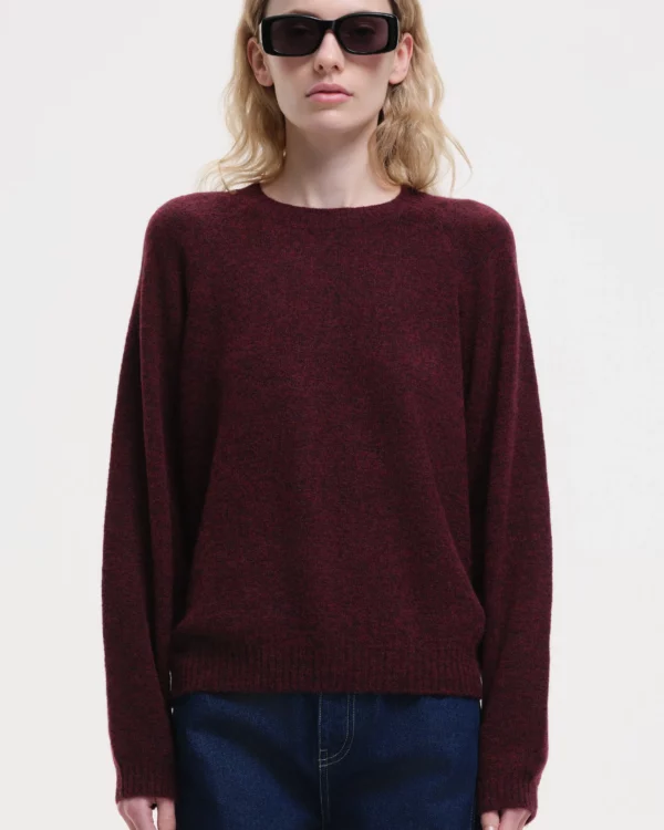 pull teddy bear burgundy